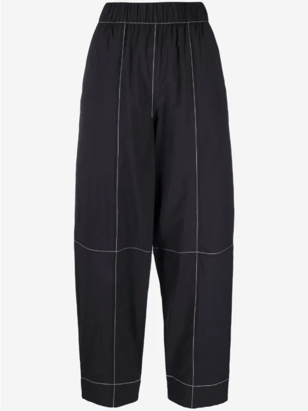 Ganni Black Curve Trousers